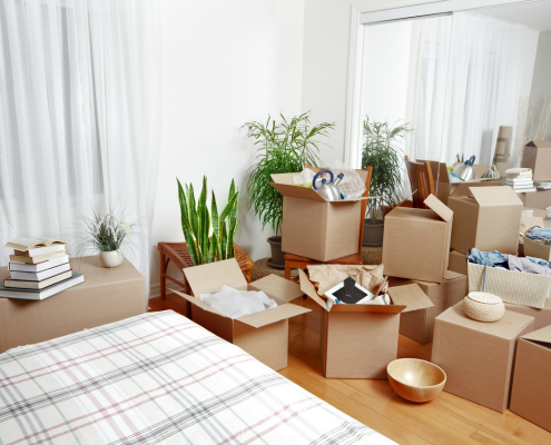 Home Filled with Packing Boxes | 3GuysMoving.com