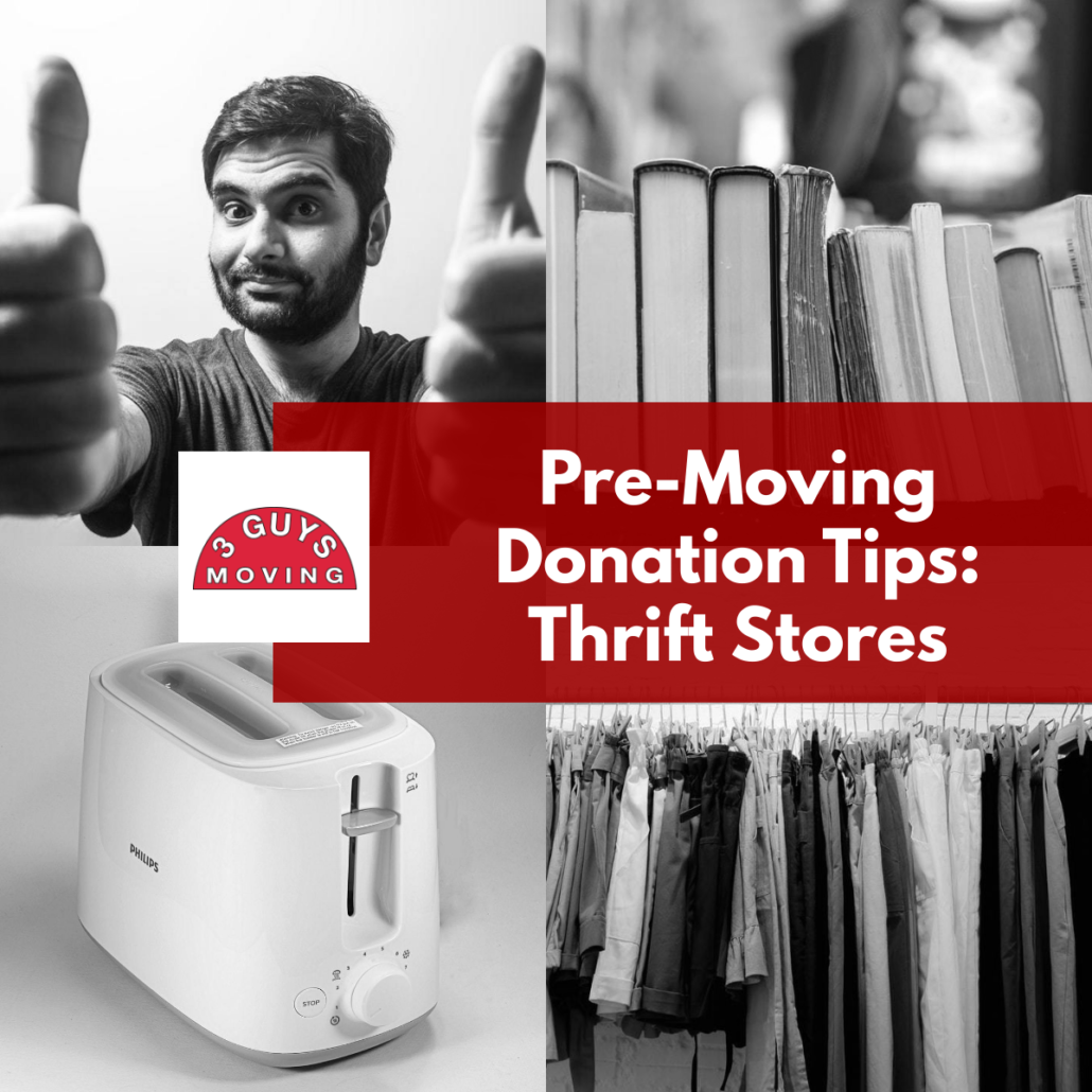PreMoving Donation Tips Thrift Stores